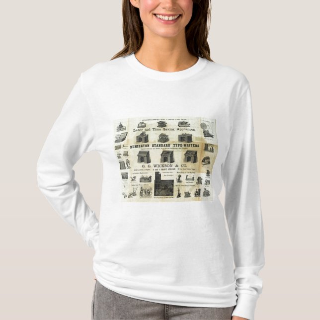T-shirt Publicité avec la carte de guide (Devant)