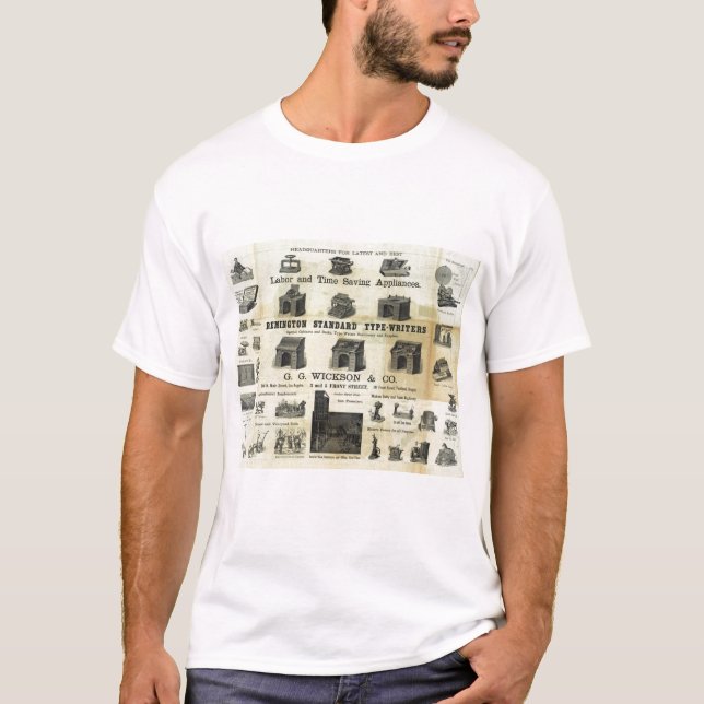 T-shirt Publicité avec la carte de guide (Devant)