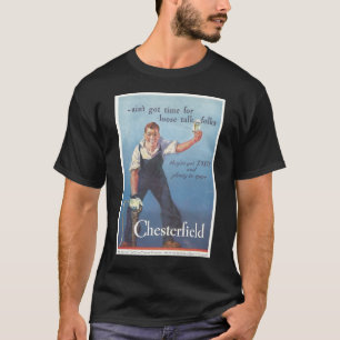 T-shirt Publicité Chesterfield Cigarettes vintage