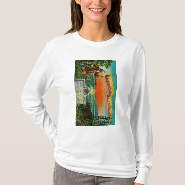 T-shirt Publicité de festival de Portola (explorateur) (Devant)