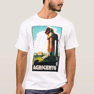 T-shirt Publicité de Vintage voyage d'Agrigente