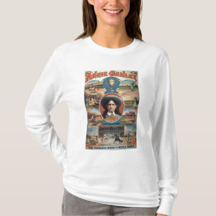 T-shirt Publicité par affichage Annie Oakley comportant