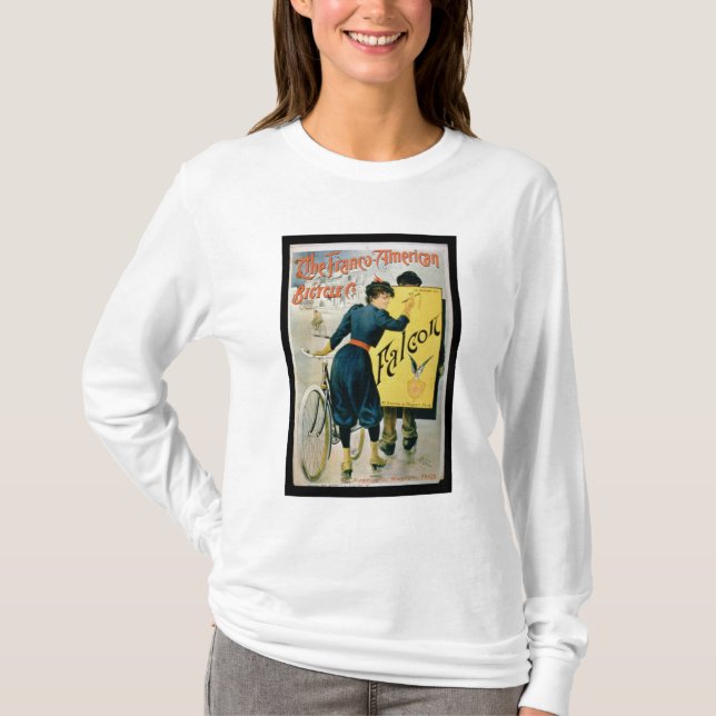T-shirt Publicité par affichage 'la bicyclette (Devant)
