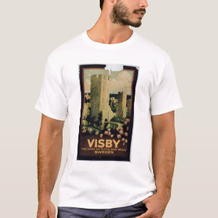 T-shirt Publicité par affichage la ville de Visby, Suède