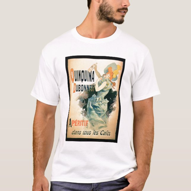 T-shirt Publicité par affichage "Quinquina" par Dubonnet (Devant)