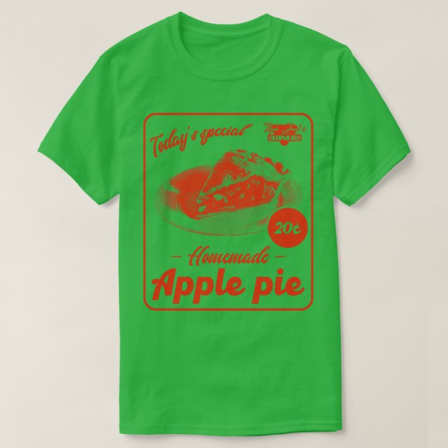 T-shirt Publicité pour dîner esthétique rétro (Design devant)