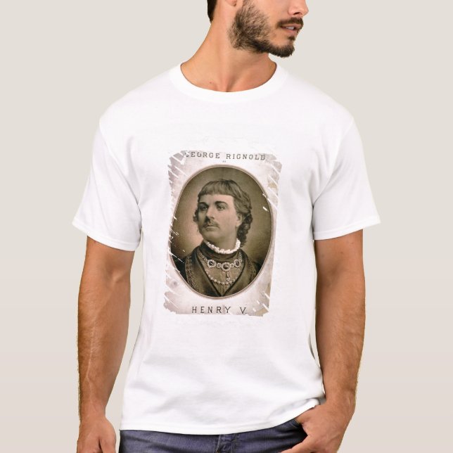 T-shirt Publicité pour "George Rignold comme Henry V" (col (Devant)