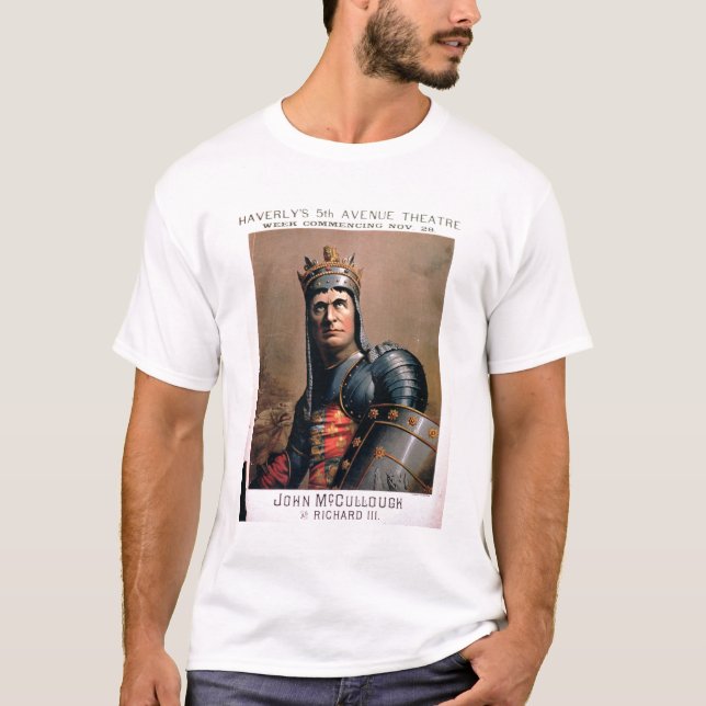 T-shirt Publicité pour 'John McCullough comme Richard III (Devant)