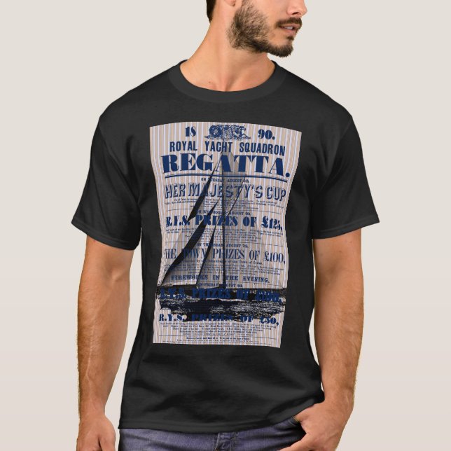T-shirt Publicité pour régate de yacht vintage  (Devant)
