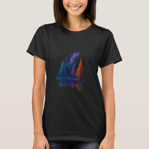 T-shirt Publicité sur la nature, les arbres, la réflexion,