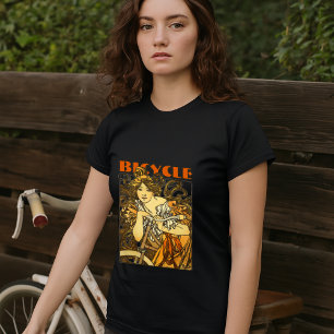 T-shirt Publicité vintage Art Nouveau pour bicyclettes par