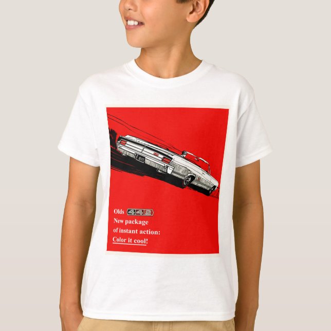T-shirt Publicité vintage Oldsmobile 442 (Devant)
