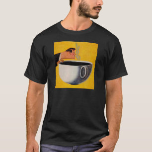 T-shirt Publicité vintage sur le café