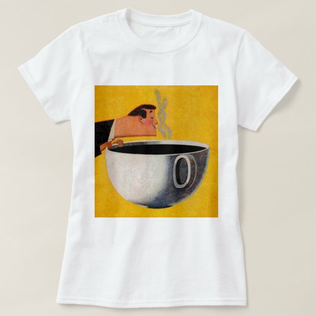 T-shirt Publicité vintage sur le café (Design devant)