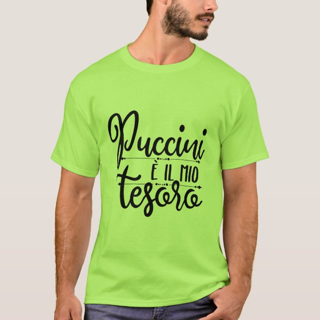 T-shirt Puccini è il mio tesoro tasse à café (Devant)