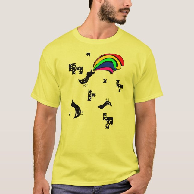 T-shirt Puce arc-en-ciel (Devant)