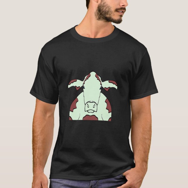 T-shirt Puce  La Vache Menthe Puce de Chocolat (Devant)