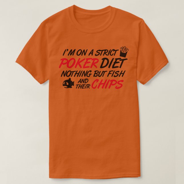 T-shirt Puces de poisson (Design devant)
