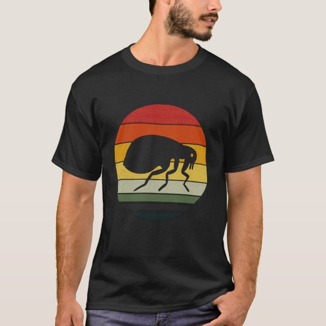 T-shirt Puces du coucher de soleil vintage (Devant)