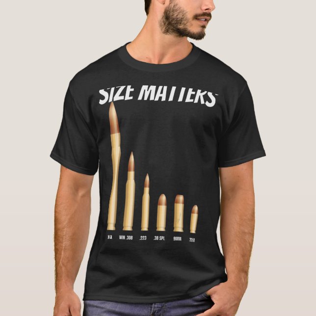 T-shirt Puces Size Matters (Devant)