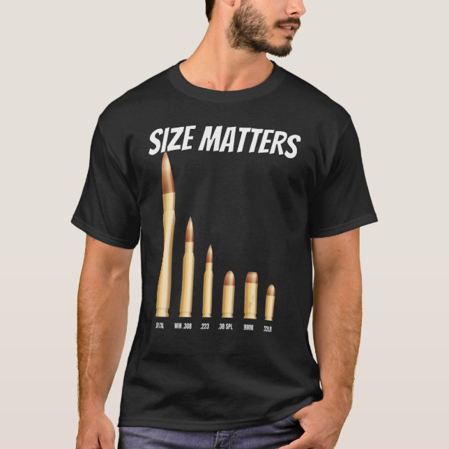 T-shirt Puces Size Matters (Devant)