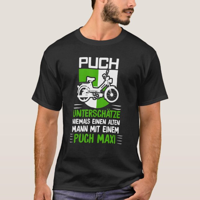 T-shirt Puch Sayers Oldtimer Alten Mann Mit Ein Pich Maxi (Devant)