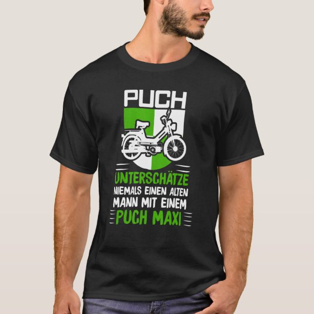 T-shirt Puch Sayers Oldtimer Alten Mann Mit Ein Pich Maxi (Devant)