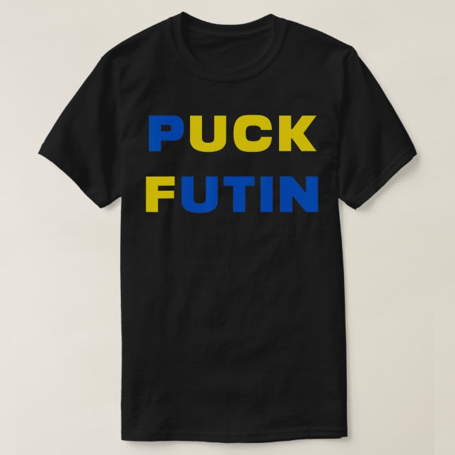 T-shirt Puck Futin  A Ukraine  (Design devant)