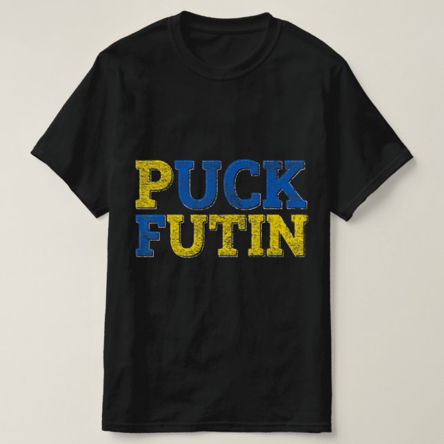 T-shirt PUCK FUTIN I Se DRESSE Avec L'Ukraine (Design devant)