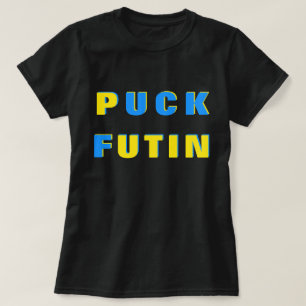 T-shirt Puck Futin Ukraine soutien drapeau ukraini