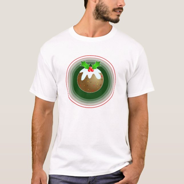 T-shirt Pudding de Noël (Devant)