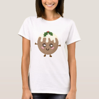 T-shirt Pudding de Noël Kawaii