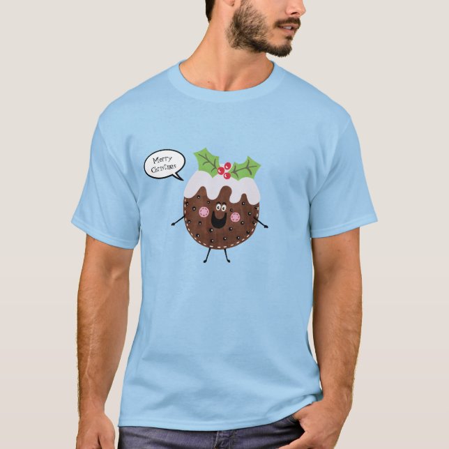 T-shirt Pudding de Noël personnalisé (Devant)