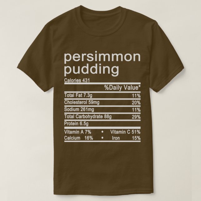 T-shirt pudding persimmon (Design devant)