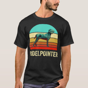 T-shirt Pudelpointeur vintage Retro Style Sunset