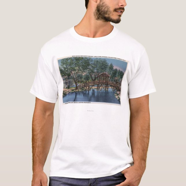 T-shirt Pueblo, le Colorado - péniche et rustique (Devant)