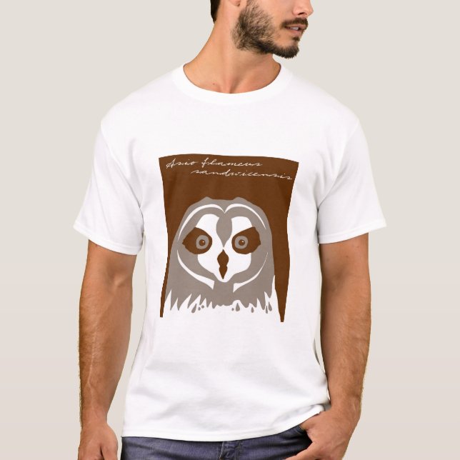 T-shirt Pueo, ou hibou à oreilles courtes hawaïen (Devant)