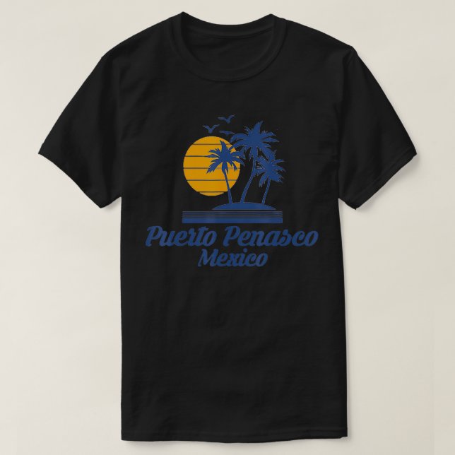 T-shirt Puerto Penasco Mexico Beach Mexicaine Tourisme Sou (Design devant)