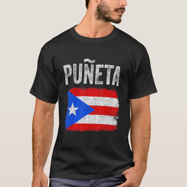 T-shirt Puerto Rican Boricua Hispanic Puñeta Puerto Rico 1 (Devant)