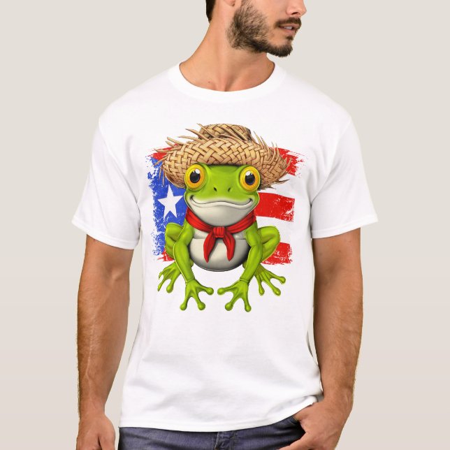 T-shirt Puerto Rican Coqui Frog (Devant)