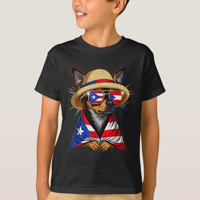 T-shirt Puerto Rico Flag Boricua Puerto Rican Flag  (Devant)