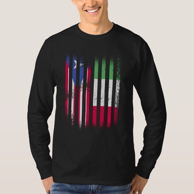 T-shirt Puerto Rico Flag Italy Grown Country Flags Stripes (Devant)