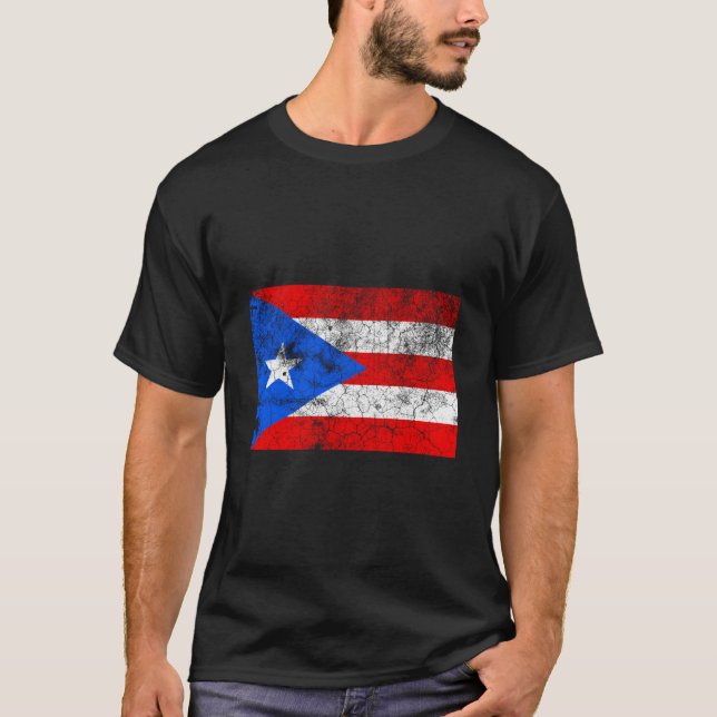 T-shirt Puerto Rico Flag Rican Novelty Home (Devant)