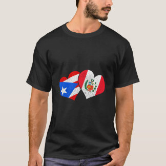 T-shirt Puerto Rico Pérou Fierté Patrimoine Portoricain Pé