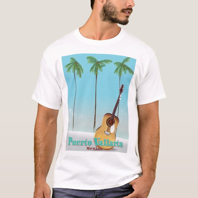 T-shirt Puerto Vallarta Mexique poster de voyage (Devant)