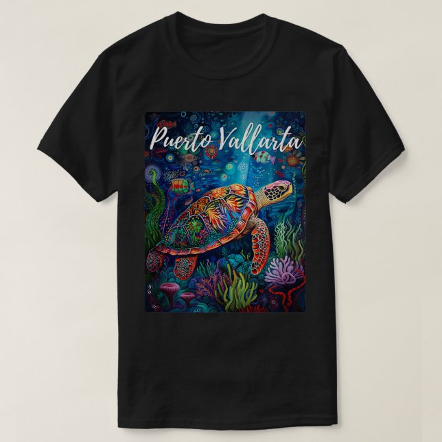 T-shirt Puerto Vallarta Mexique Vacances sous l'eau Tur (Design devant)