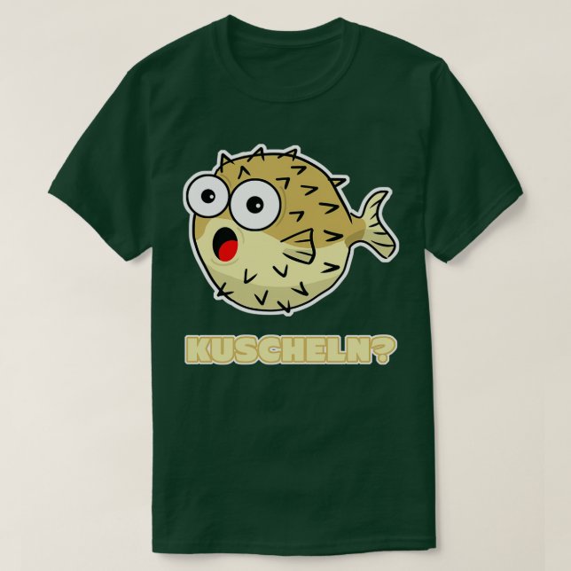 T-shirt Puffer Fish J'Aime Puffer Fish (Design devant)