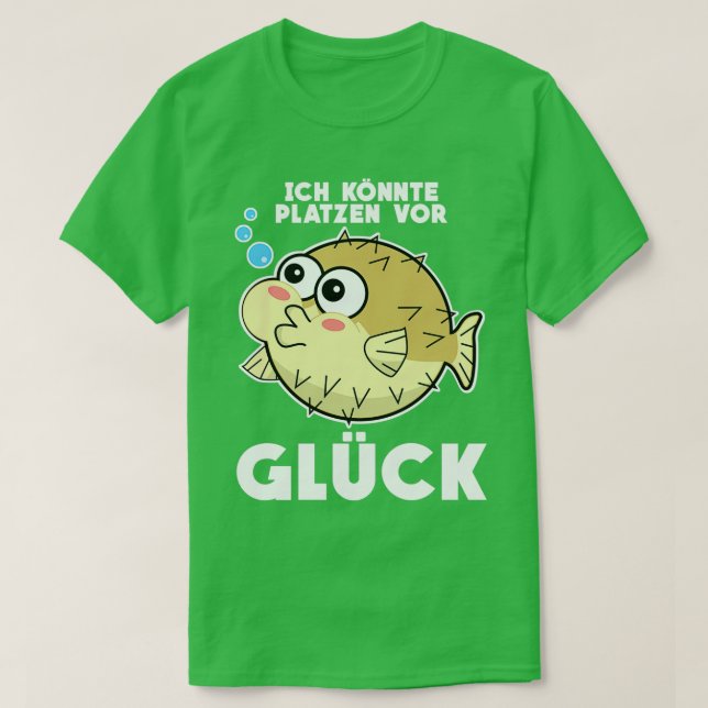 T-shirt Puffer Fish J'Aime Puffer Fish 2 (Design devant)