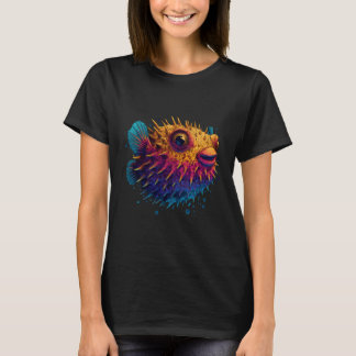 T-shirt Pufferfish Lover Motif Blowfish Sea Ocean Animal P