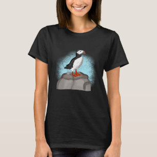 T-shirt Puffin à main fine